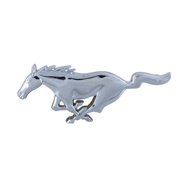1994-2004 MUSTANG PONY GRILLE EMBLEM - CHROME (image for) 1994-2004 MUSTANG PONY GRILLE EMBLEM - CHROME
