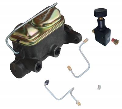 64-66 DUAL RESERVOIR MASTER CYLINDER CONVERSION, DISC/DRUM (image for) 64-66 DUAL RESERVOIR MASTER CYLINDER CONVERSION, DISC/DRUM