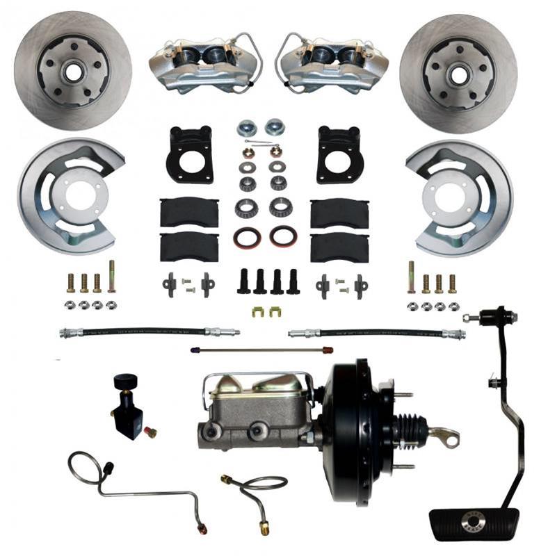 (image for) 67-69 V8 POWER DISC BRAKE CONVERSION KIT, FOR AUTOMATIC OR CABLE