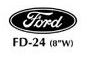 (image for) CAR COVER SILK SCREEN LOGO - BLACK FORD OVAL
