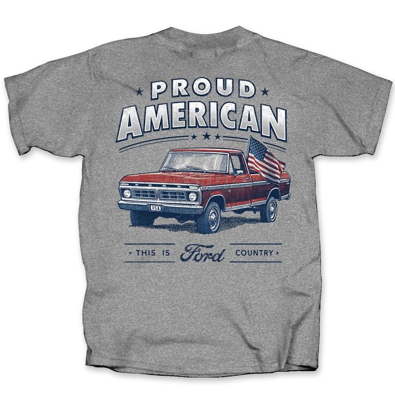 (image for) T-SHIRT - PROUD AMERICAN TRUCK -LARGE