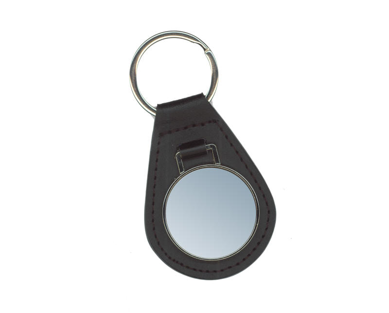 (image for) BLACK LEATHER KEY FOB WITH CS SHELBY INSERT - 2 PCS