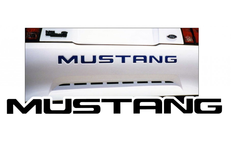 (image for) 99-2004 "MUSTANG" BUMPER LETTERS - BLACK