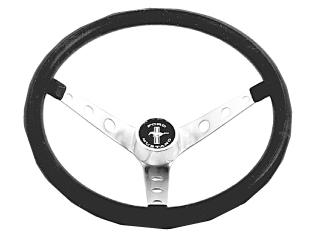 15" FOAM MUSTANG STEERING WHEEL - BLACK (image for) 15" FOAM MUSTANG STEERING WHEEL - BLACK