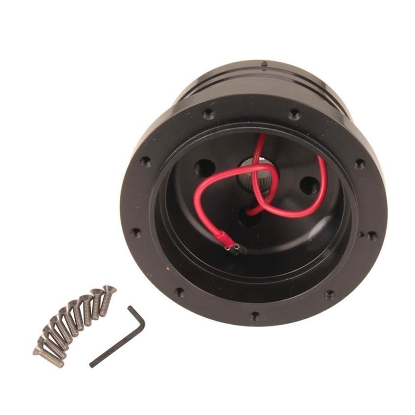 GT9 STEERING WHEEL HUB ADAPTOR, 65-66 WITH ALTERNATOR, BLACK ANO (image for) GT9 STEERING WHEEL HUB ADAPTOR, 65-66 WITH ALTERNATOR, BLACK ANO