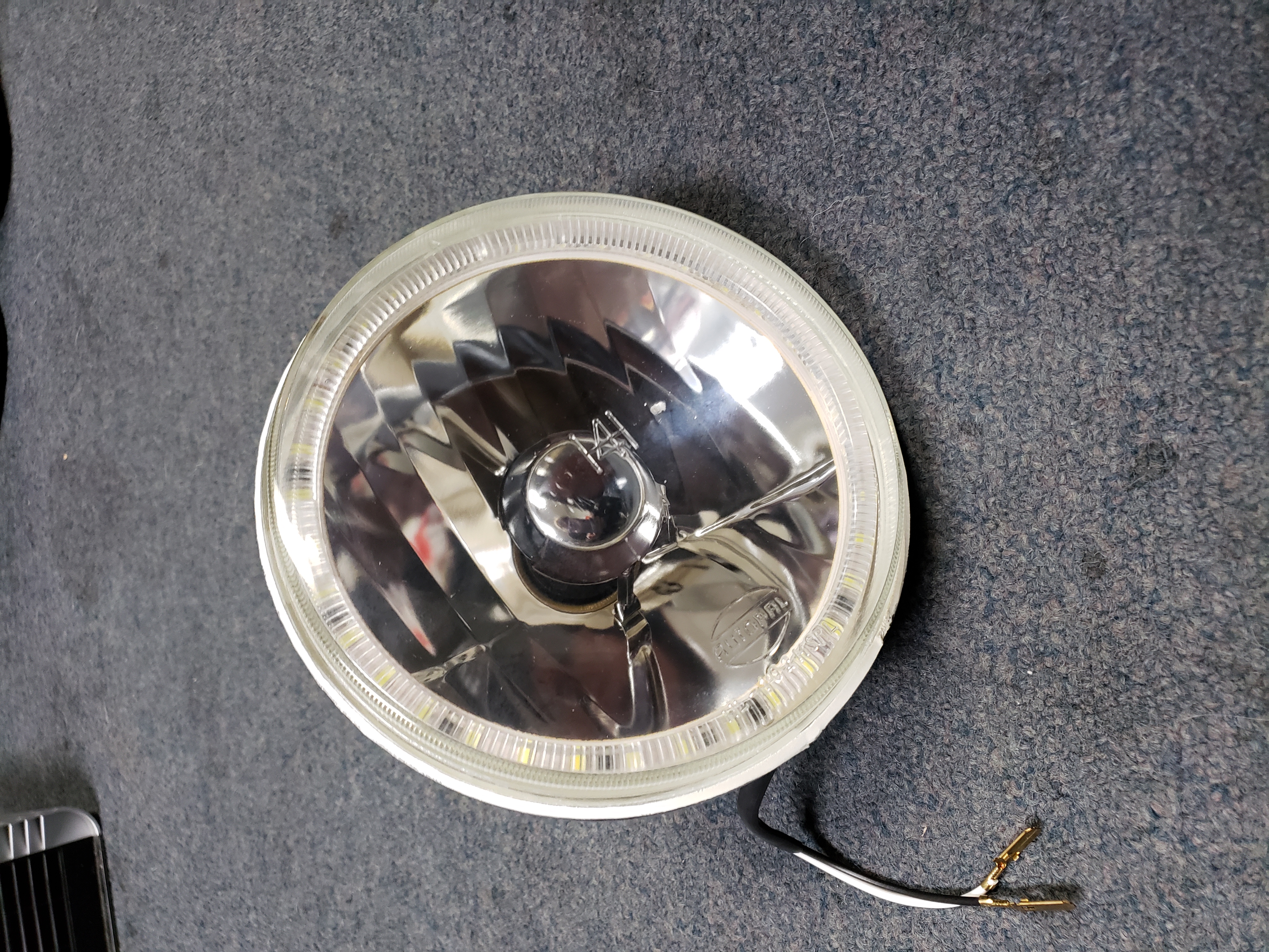 (image for) 7" HALOGEN HEADLIGHT WITH LED RING