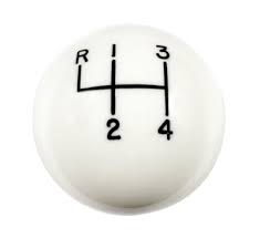 (image for) HURST 4 SPEED WHITE SHIFT BALL -3/8"X24 TPI THREAD