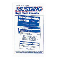 (image for) MUSTANG ID DECODER BOOK
