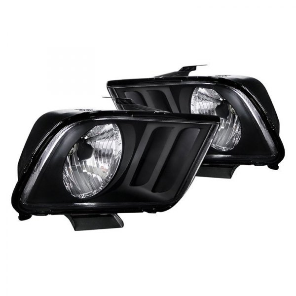 (image for) 05-09 MUSTANG EURO 1PC BLACK HEADLIGHTS