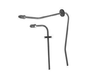 66 FRONT BRAKE LINE KIT - DRUM - MADE WITH STAINLESS STEEL (image for) 66 FRONT BRAKE LINE KIT - DRUM - MADE WITH STAINLESS STEEL