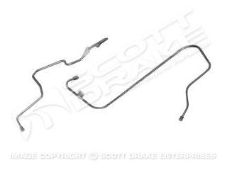 (image for) 64 260 PUMP TO CARB FUEL LINE - STAINLESS STEAL