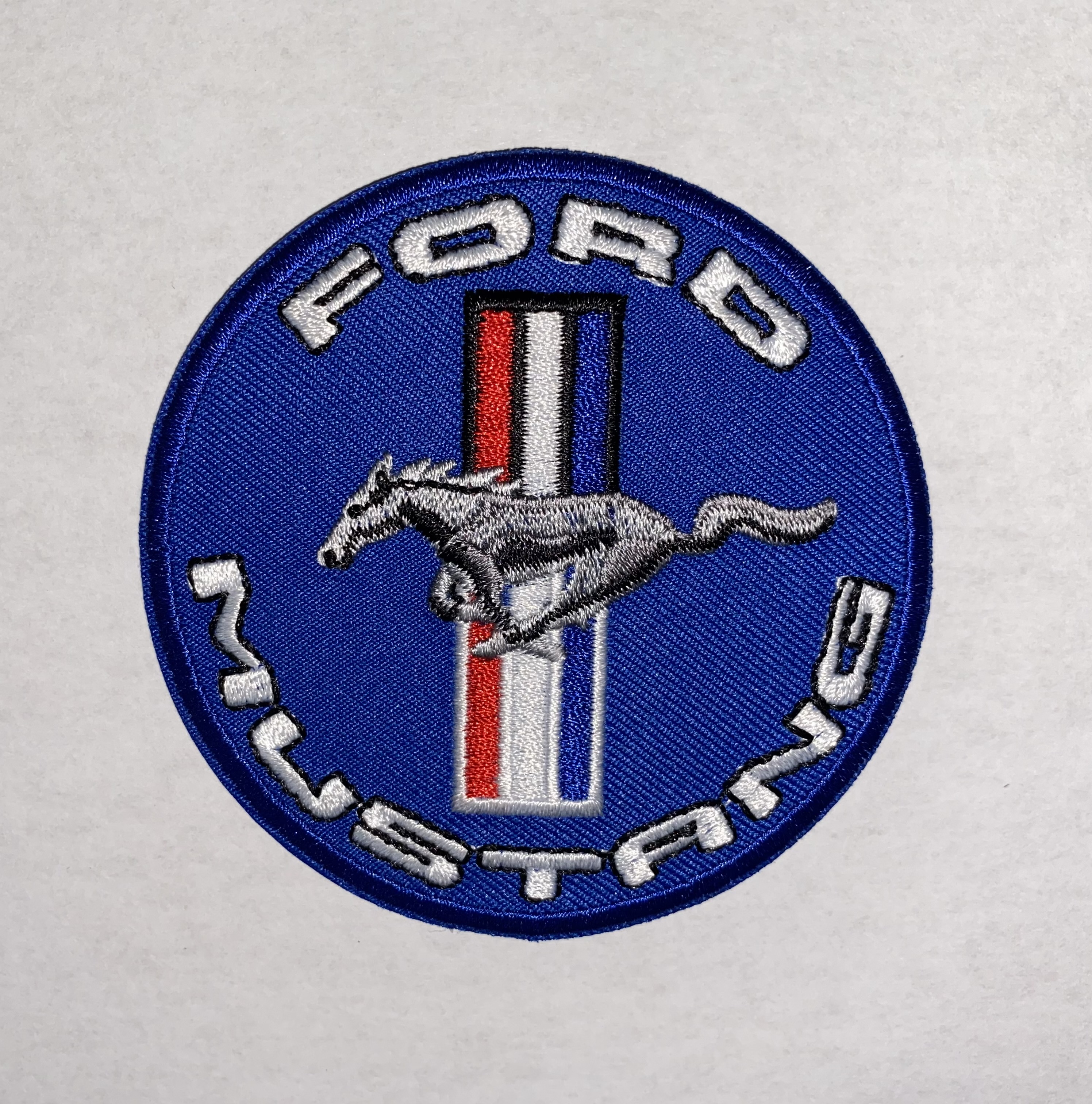 (image for) 3" PATCH - "FORD MUSTANG" - BLUE