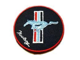 (image for) BLACK 3" DIAMETER MUSTANG PATCH