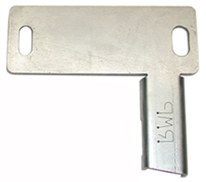 64-66 PARKING BRAKE BRACKET FOR RMP TRANSMISSION CROSSMEMBER (image for) 64-66 PARKING BRAKE BRACKET FOR RMP TRANSMISSION CROSSMEMBER