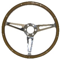(image for) 65-73 GT350 STYLE 14" WOOD STEERING WHEEL