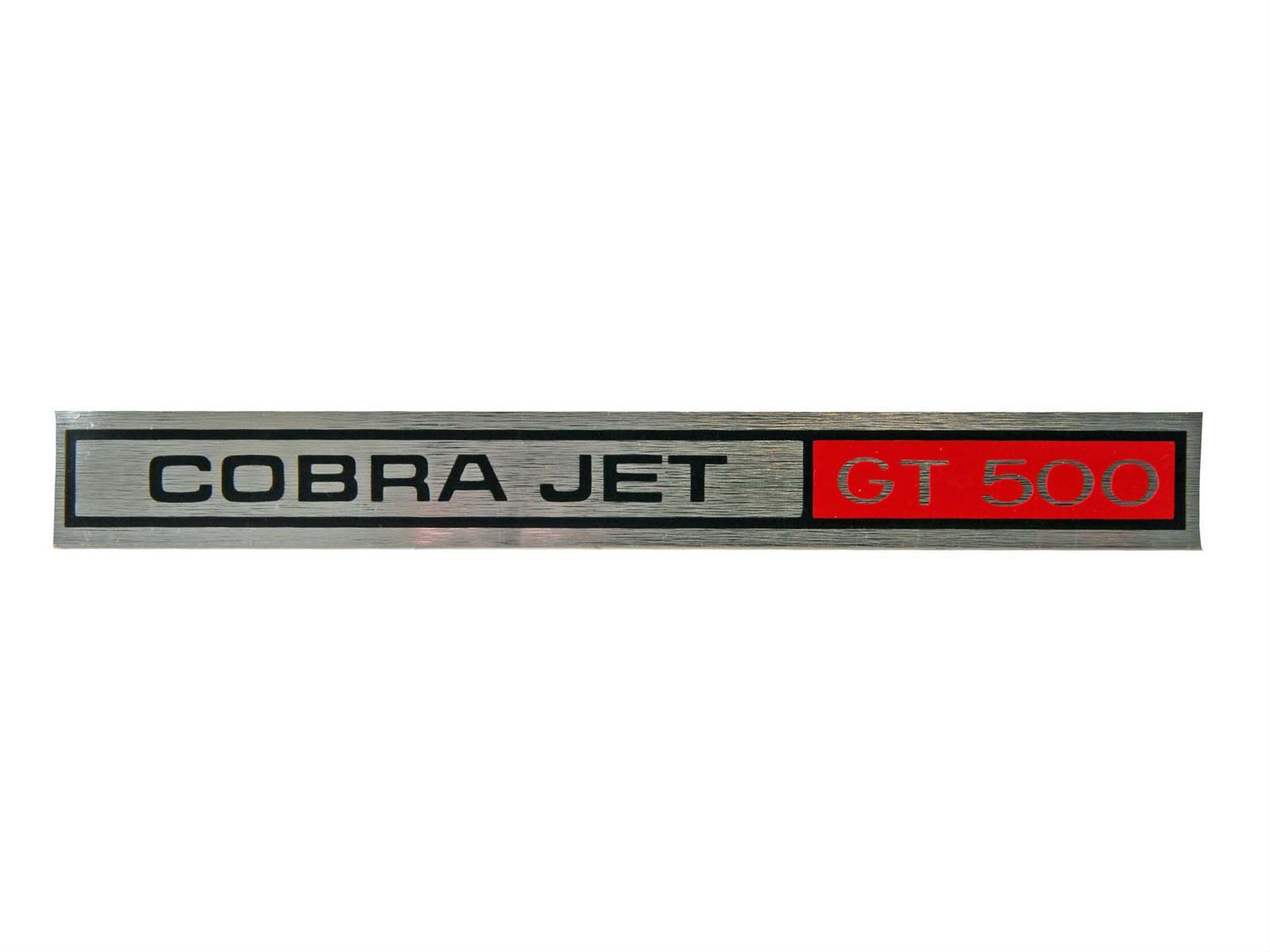 (image for) 69-70 SHELBY GT500 COBRA JET DASH DECAL