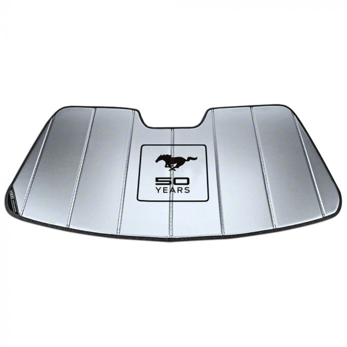 (image for) 2015-18 MUSTANG 50TH ANNIVERSARY SUNSHADE, SILVER