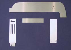 67 BRUSHED ALUMINUM 4-PC DASH TRIM (image for) 67 BRUSHED ALUMINUM 4-PC DASH TRIM