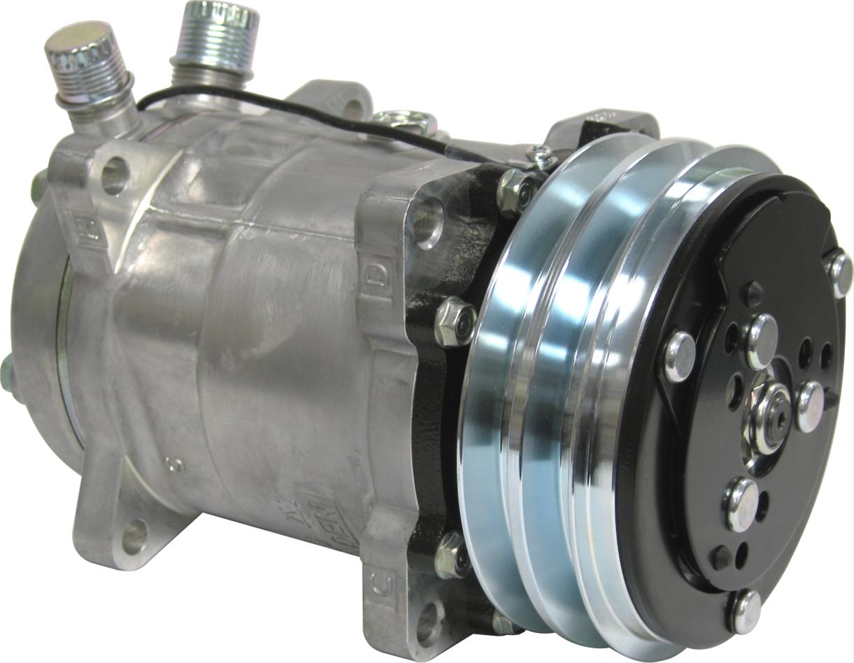 SANDEN 508 A/C 2-GROOVE V-BELT COMPRESSOR - 134A (image for) SANDEN 508 A/C 2-GROOVE V-BELT COMPRESSOR - 134A