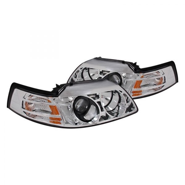 (image for) 99-04 HALO PROJECTOR HEADLIGHTS CHROME