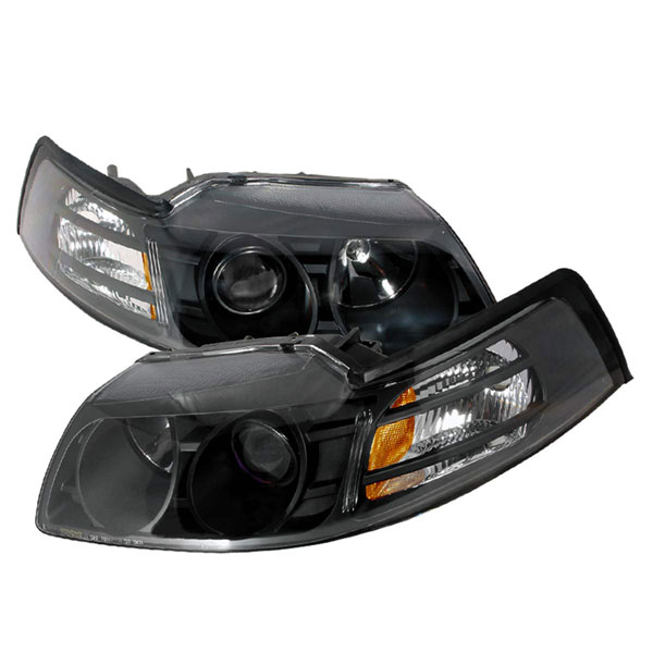 (image for) 99-04 HALO PROJECTOR HEADLIGHTS BLACK
