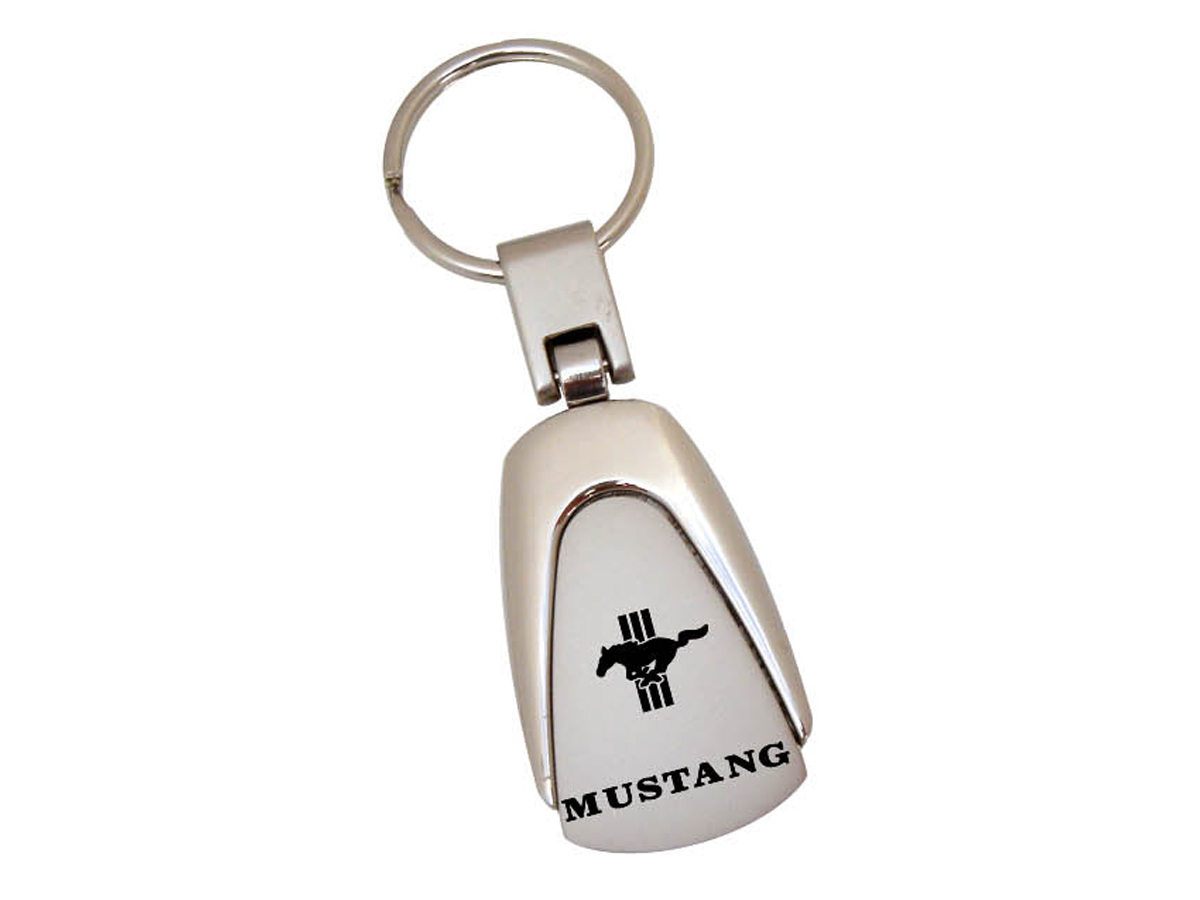 (image for) KEY CHAIN - TEARDROP MUSTANG WITH TRI-BAR