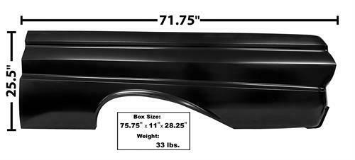 64-65 FORD FALCON LH QUARTER PANEL, COUPE & CONVERTIBLE (image for) 64-65 FORD FALCON LH QUARTER PANEL, COUPE & CONVERTIBLE
