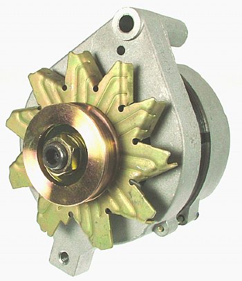 (image for) 1 WIRE ALTERNATOR 65-75 AMP NATURAL FINISH