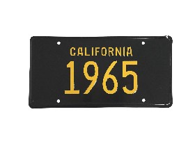(image for) 65 CALIFORNIA LICENSE PLATE