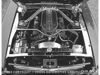 (image for) 65-66 STAINLESS STEEL TRIM KIT - ENGINE COMPARTMENT