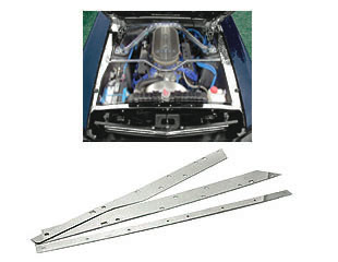 (image for) 69-70 STAINLESS STEEL TRIM KIT - ENGINE COMPARTMENT