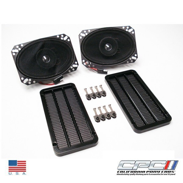 1966 4X6 SPEAKER & GRILLE KIT DELUXE STYLE WITH CORRECT SCREEN P