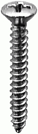 #6 X 1" PHILLIPS SCREW - CHROME