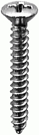 (image for) #6 X 1" PHILLIPS SCREW - CHROME