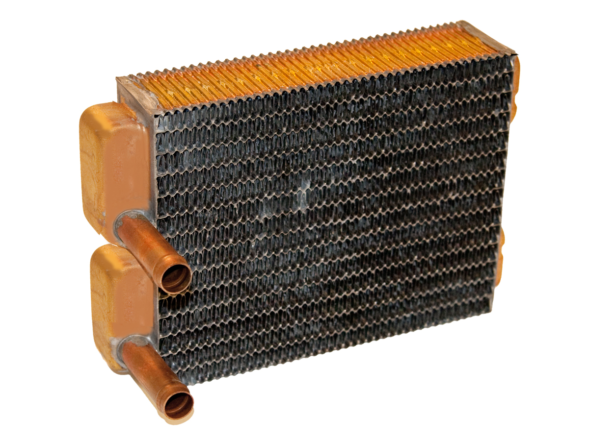 65-66 ALL; 67-68 W/O A/C HEATER CORE COPPER/BRASS