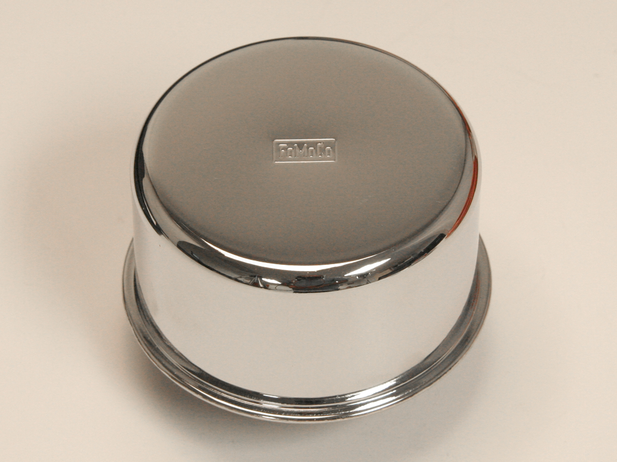 67 390 OIL BREATHER CAP - CHROME - TWIST - OPEN EMMISSION