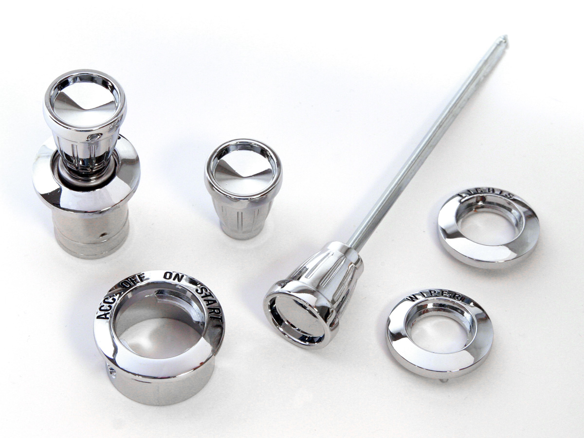 65-66 DASH BEZEL AND KNOB KIT (image for) 65-66 DASH BEZEL AND KNOB KIT