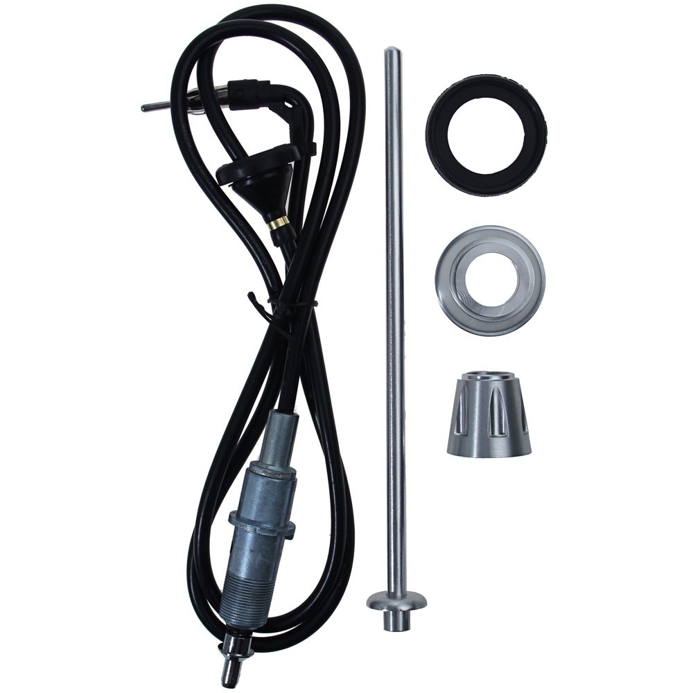 65-68 ROUND BASE ANTENNA - BILLET (image for) 65-68 ROUND BASE ANTENNA - BILLET