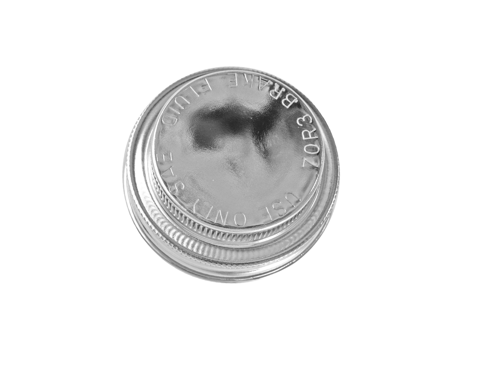 65-66 DRUM MASTER CYLINDER CAP - CHROME (image for) 65-66 DRUM MASTER CYLINDER CAP - CHROME