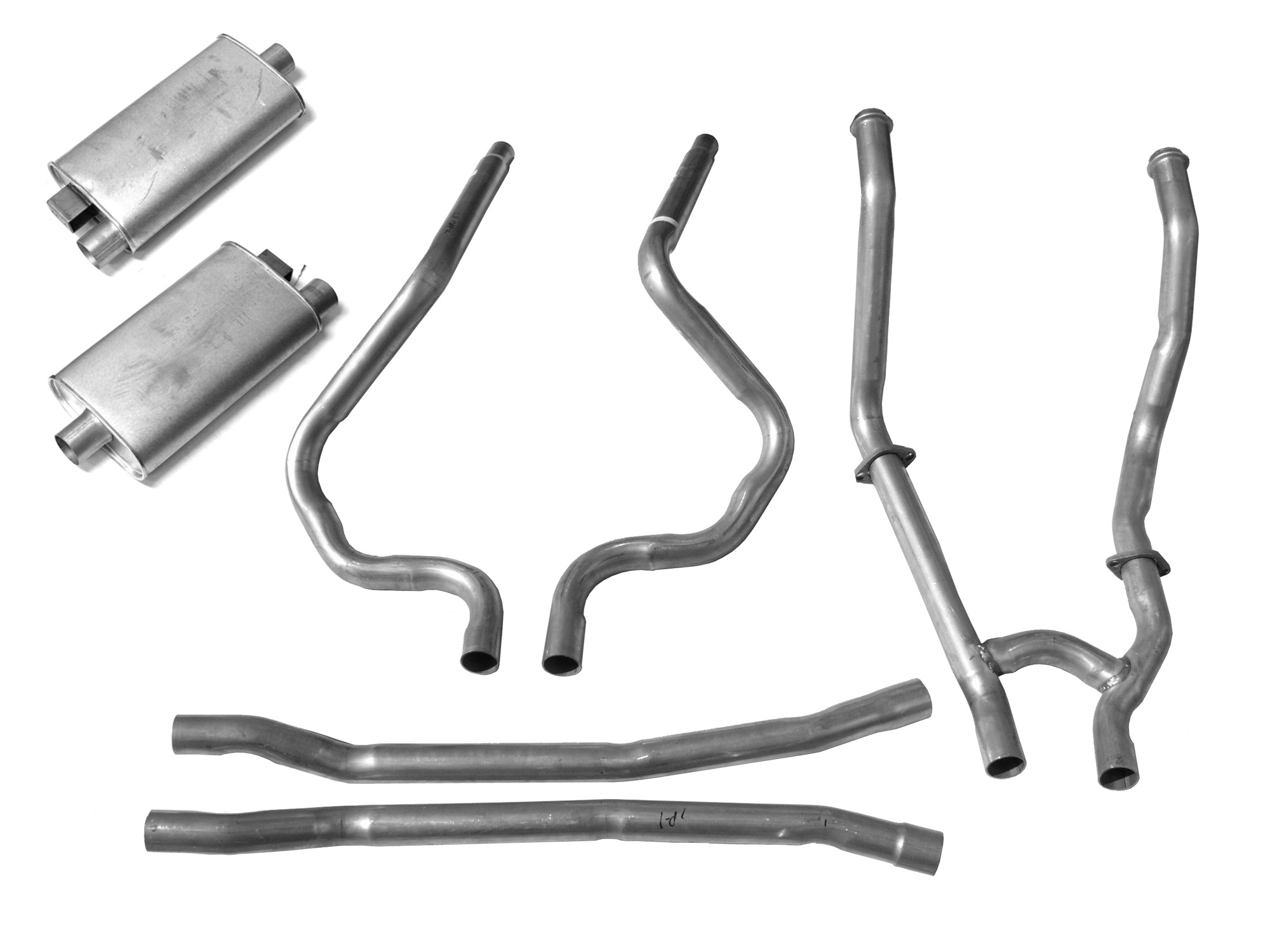 65-68 DUAL EXHAUST KIT, 2" (image for) 65-68 DUAL EXHAUST KIT, 2"