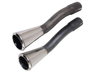 65-66 GT EXHAUST TIPS CONCOURSE - PAIR