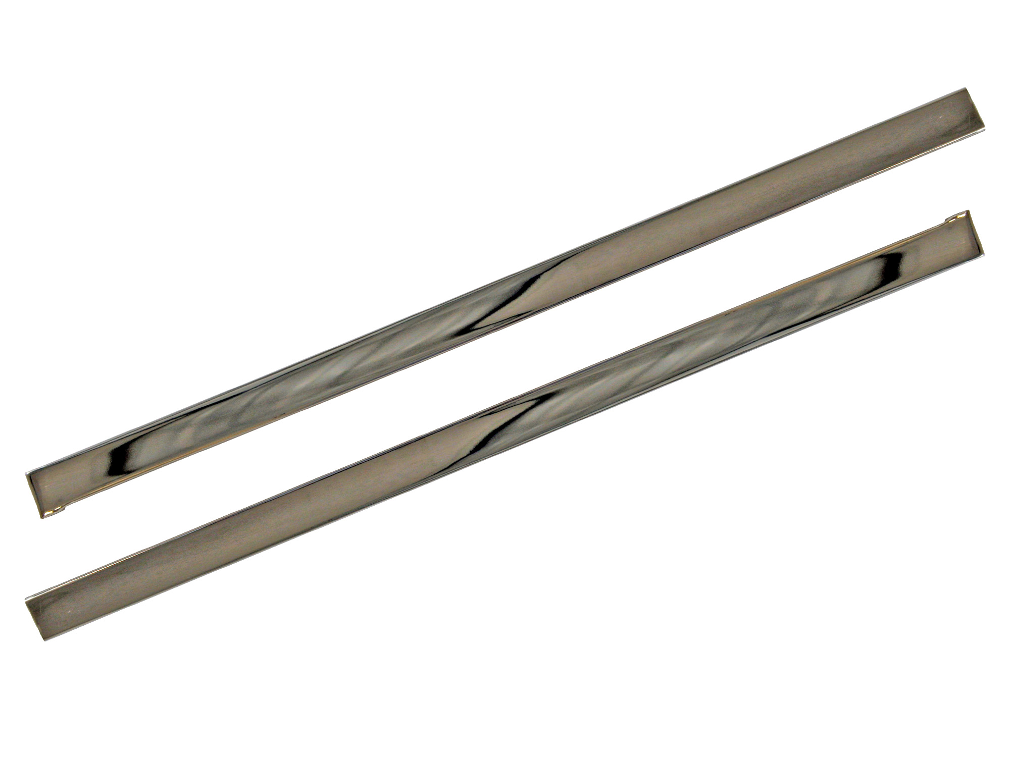 65-66 PONY STAINLESS STEEL KICK PANEL TRIM - PAIR