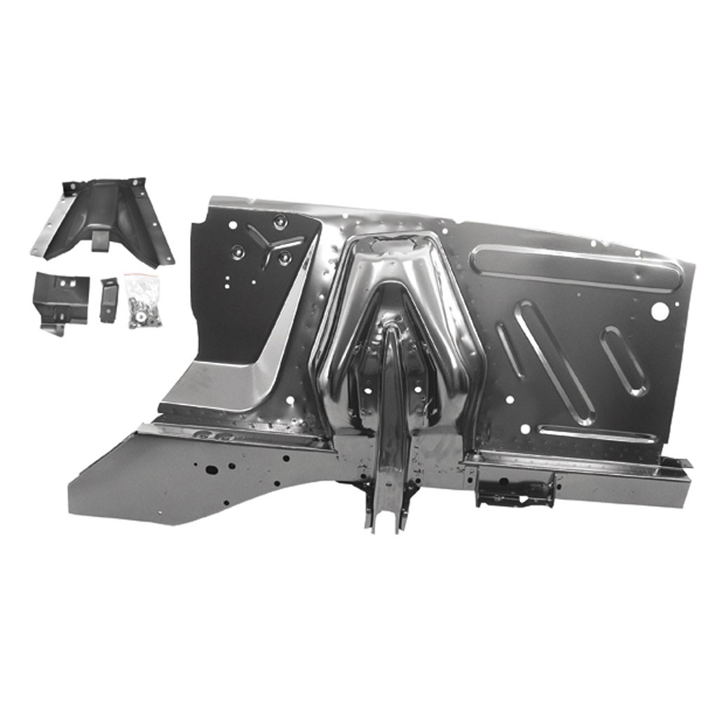 65-66 LH SHOCK TOWER WITH FENDER APRONS - COMPLETE (image for) 65-66 LH SHOCK TOWER WITH FENDER APRONS - COMPLETE