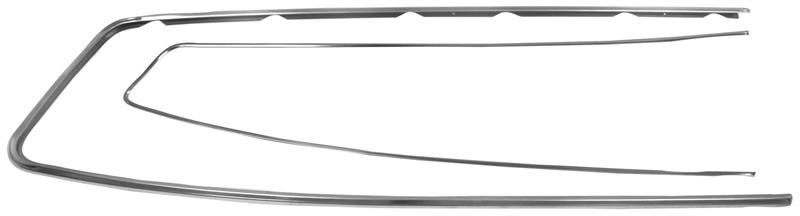 65-66 PONY STAINLESS STEEL DOOR TRIM - 4 PCS