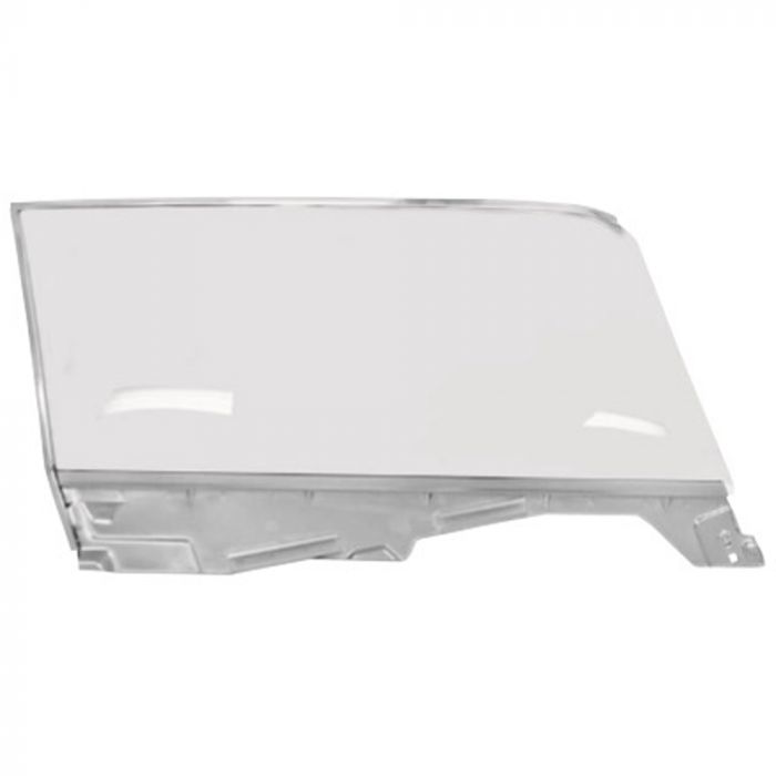 (image for) 65-66 COUPE LH DOOR WINDOW GLASS ASSY WITH FRAME - CLEAR