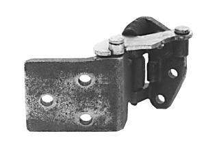 65-66 LH LOWER HINGE & CHECK ASSEMBLY