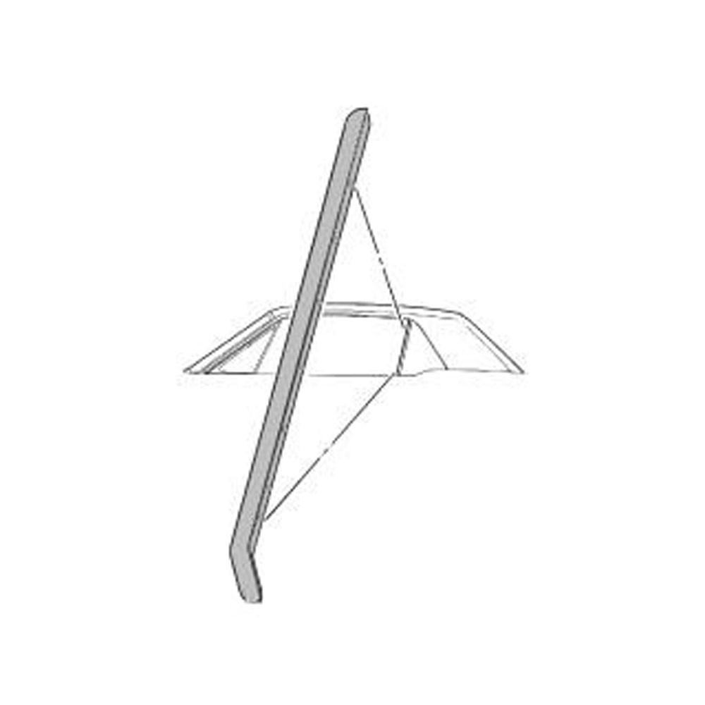 65-68 LH COUPE QUARTER WINDOW WEATHERSTRIP - FRONT (image for) 65-68 LH COUPE QUARTER WINDOW WEATHERSTRIP - FRONT