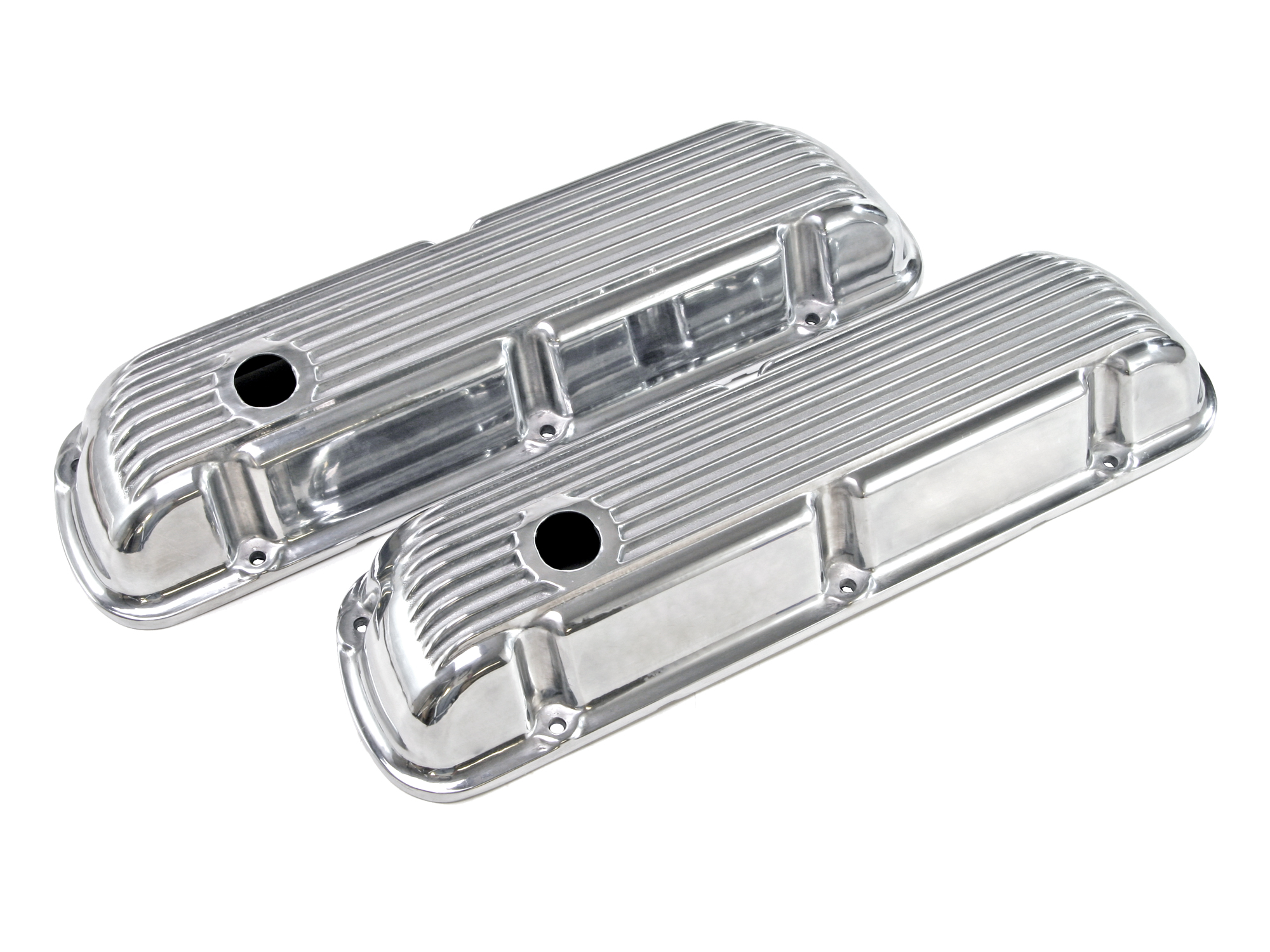 64-73 ALUMINUM FINNED VALVE COVERS - 260-289-302-351W