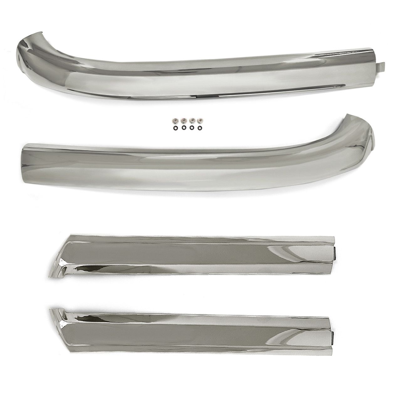 (image for) 65-68 MUSTANG CONVERTIBLE UPPER / SIDE WINDSHIELD MOLDING, 4 PCS