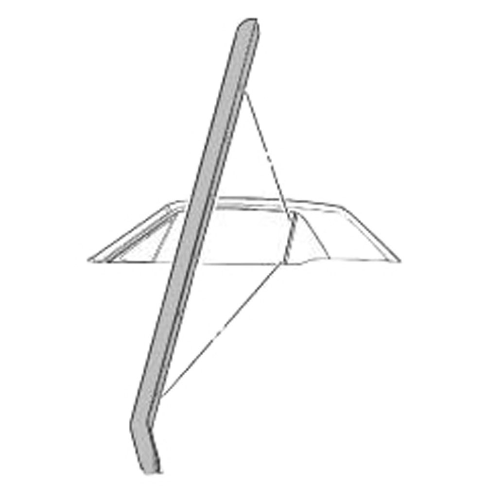 65-68 RH CONVERTIBLE QUARTER WINDOW WEATHERSTRIP - FRONT (image for) 65-68 RH CONVERTIBLE QUARTER WINDOW WEATHERSTRIP - FRONT